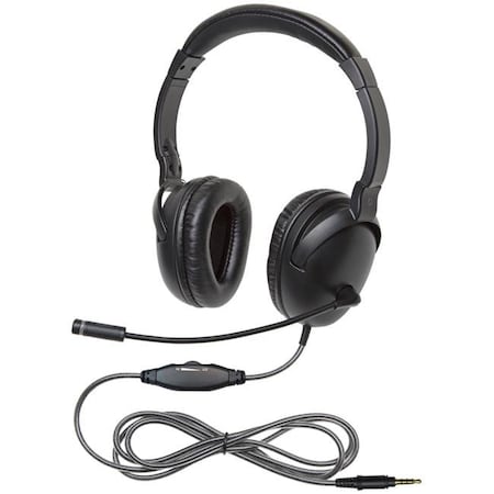 Califone Califone 1609571 1017MT Neotech Plus Headset with Gooseneck Microphone; Black - 3.5 mm Plug 1609571